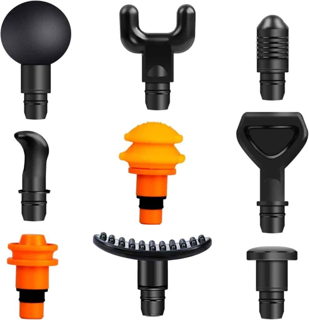 Cabezales intercambiables para pistola de masaje muscular